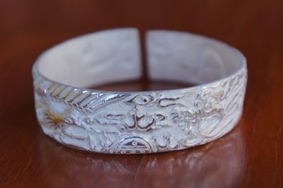 大理鶴慶新華石寨子銀飾 手鐲 足銀 99純銀手鐲 純手工 首飾批發