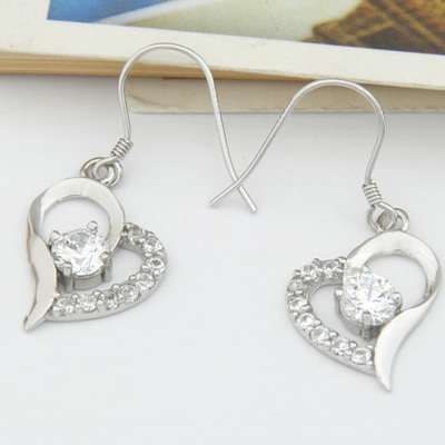 731817八心八箭高鋯石耳環(huán)|韓國飾品批發(fā)|銀飾批發(fā)|銀飾品