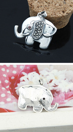 泰銀馬克賽曼谷象吊墜 韓國飾品中的獨特銀飾批發選擇