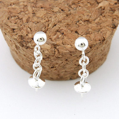 時尚焦點 692552泰銀3mm圓珠鉚釘耳釘——韓國飾品批發新風尚